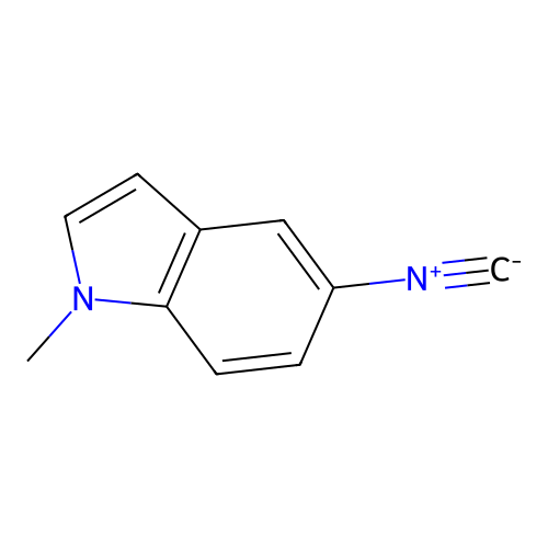 5-isocyano-1-methyl-1H-indole structure