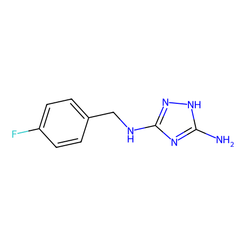 1H-1,2,4-Triazole-3,5-diamine, N-[(4-fluorophenyl)methyl]- structure