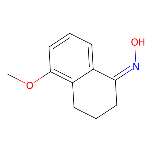 (Z)-5-methoxy-3,4-dihydronaphthalen-1(2H)-one oxime structure