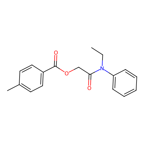 2-(Ethyl(phenyl)amino)-2-oxoethyl 4-methylbenzoate structure