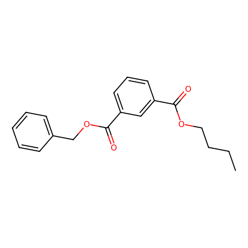 Butyl benzyl benzene-1,3-dicarboxylate structure