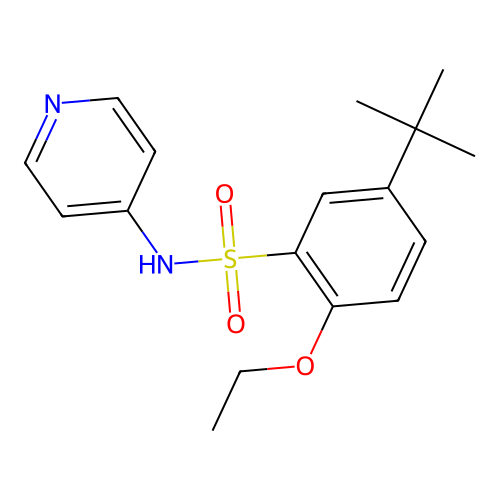 5-tert-Butyl-2-ethoxy-N-pyridin-4-yl-benzenesulfonamide structure