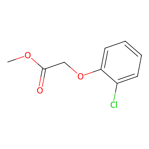 Methyl 2-(2-chlorophenoxy)acetate structure