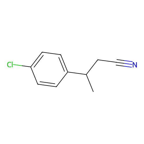 Hydrocinnamonitrile, p-chloro-beta-methyl- structure