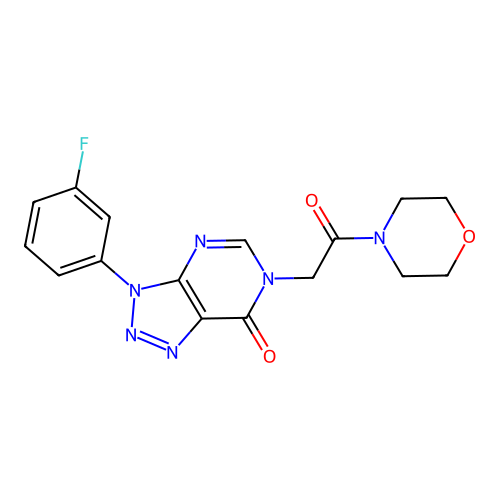 3-(3-Fluorophenyl)-6-(2-morpholin-4-yl-2-oxoethyl)triazolo[4,5-d]pyrimidin-7-one structure