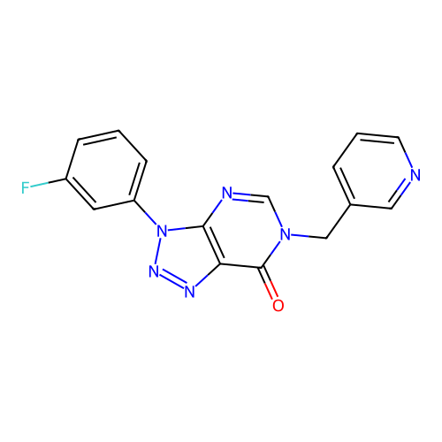 3-(3-Fluorophenyl)-6-(pyridin-3-ylmethyl)triazolo[4,5-d]pyrimidin-7-one structure