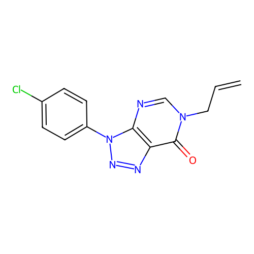 3-(4-Chlorophenyl)-6-prop-2-enyltriazolo[4,5-d]pyrimidin-7-one structure
