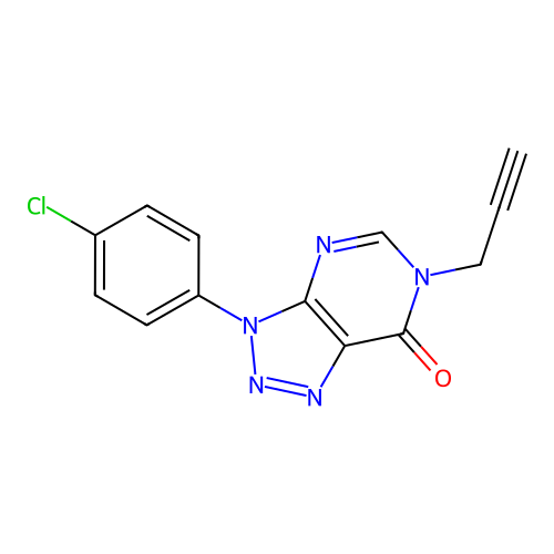 3-(4-Chlorophenyl)-6-prop-2-ynyltriazolo[4,5-d]pyrimidin-7-one structure