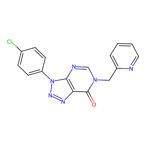 3-(4-Chlorophenyl)-6-(pyridin-2-ylmethyl)triazolo[4,5-d]pyrimidin-7-one structure