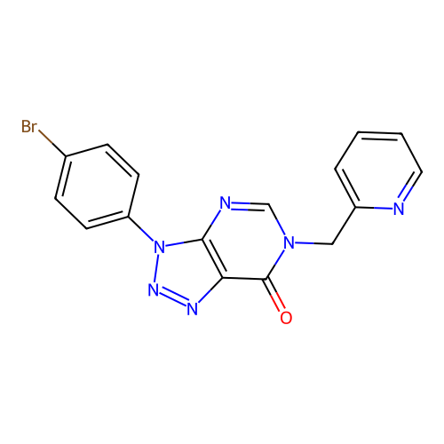 3-(4-Bromophenyl)-6-(pyridin-2-ylmethyl)triazolo[4,5-d]pyrimidin-7-one structure