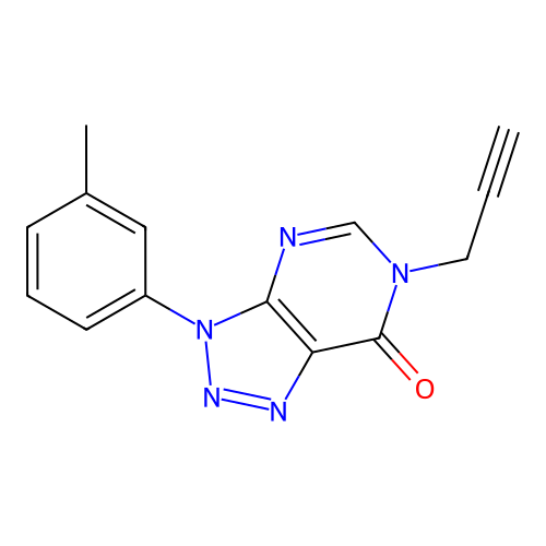 3-(3-Methylphenyl)-6-prop-2-ynyltriazolo[4,5-d]pyrimidin-7-one structure