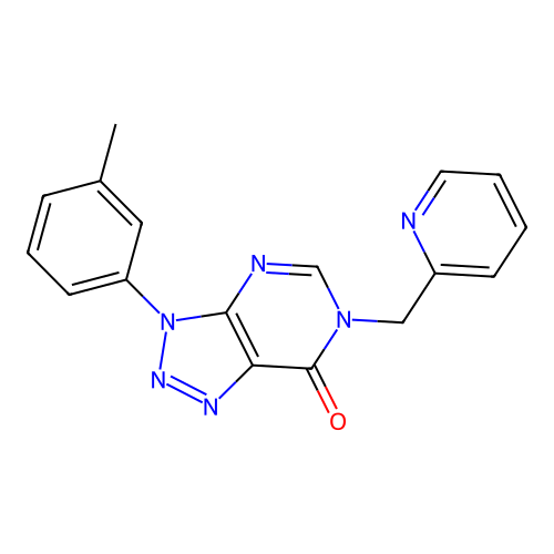 3-(3-Methylphenyl)-6-(pyridin-2-ylmethyl)triazolo[4,5-d]pyrimidin-7-one structure