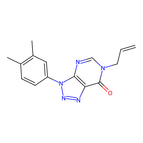 3-(3,4-Dimethylphenyl)-6-prop-2-enyltriazolo[4,5-d]pyrimidin-7-one structure