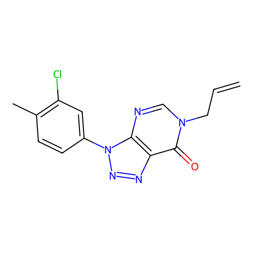 3-(3-Chloro-4-methylphenyl)-6-prop-2-enyltriazolo[4,5-d]pyrimidin-7-one structure