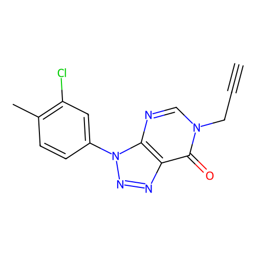 3-(3-Chloro-4-methylphenyl)-6-prop-2-ynyltriazolo[4,5-d]pyrimidin-7-one structure