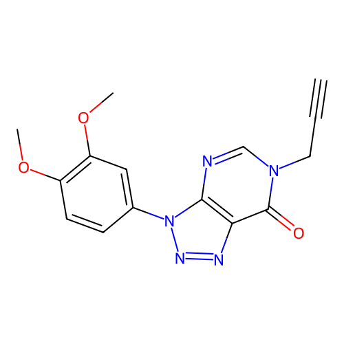 3-(3,4-Dimethoxyphenyl)-6-prop-2-ynyltriazolo[4,5-d]pyrimidin-7-one structure