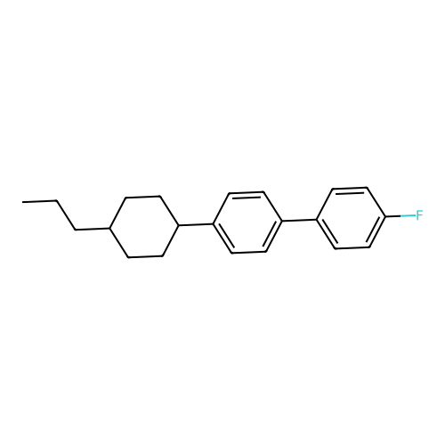 4-Fluoro-4'-(trans-4-propylcyclohexyl)-1,1'-biphenyl structure