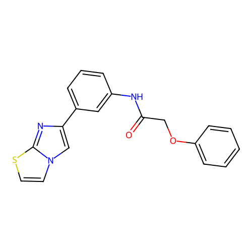 N-(3-(imidazo[2,1-b]thiazol-6-yl)phenyl)-2-phenoxyacetamide structure