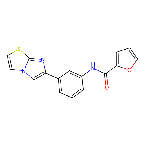 N-(3-(imidazo[2,1-b]thiazol-6-yl)phenyl)furan-2-carboxamide structure