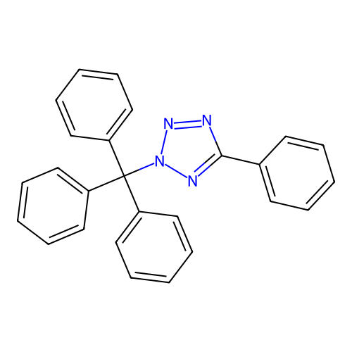 5-Phenyl-2-trityltetrazole structure