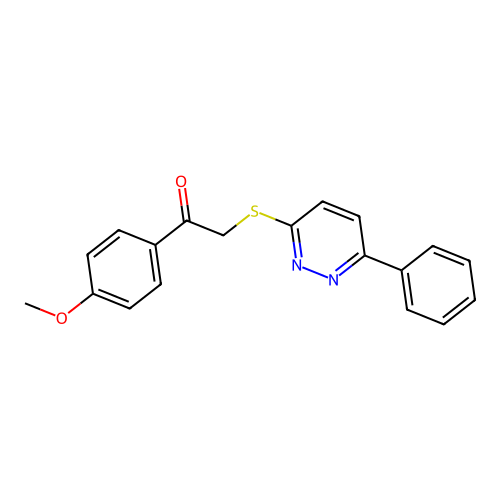 1-(4-Methoxyphenyl)-2-(6-phenylpyridazin-3-yl)sulfanylethanone structure