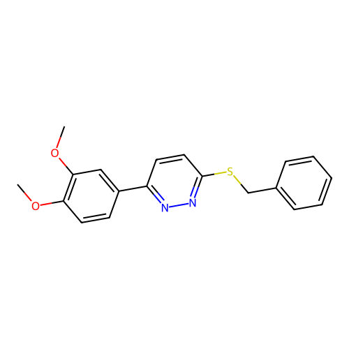 3-Benzylsulfanyl-6-(3,4-dimethoxyphenyl)pyridazine structure