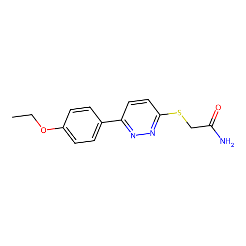 2-[6-(4-Ethoxyphenyl)pyridazin-3-yl]sulfanylacetamide structure