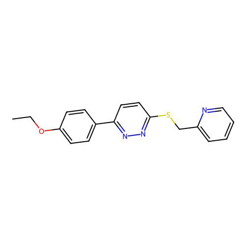 3-(4-Ethoxyphenyl)-6-(pyridin-2-ylmethylsulfanyl)pyridazine structure