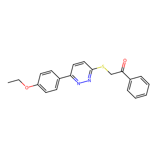 2-[6-(4-Ethoxyphenyl)pyridazin-3-yl]sulfanyl-1-phenylethanone structure