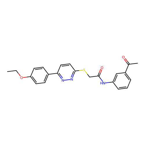 N-(3-acetylphenyl)-2-[6-(4-ethoxyphenyl)pyridazin-3-yl]sulfanylacetamide structure