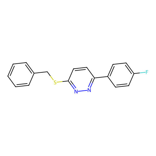 3-(Benzylthio)-6-(4-fluorophenyl)pyridazine structure