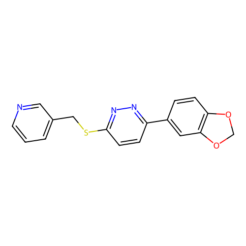 3-(1,3-Benzodioxol-5-yl)-6-(pyridin-3-ylmethylsulfanyl)pyridazine structure