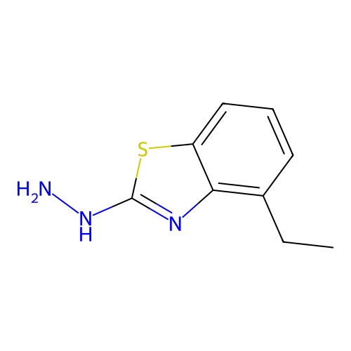 4-Ethyl-2-hydrazino-1,3-benzothiazole structure