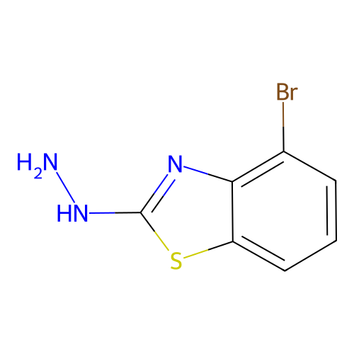 4-Bromo-2-hydrazino-1,3-benzothiazole structure