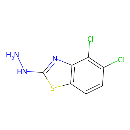 4,5-Dichloro-2-hydrazinyl-1,3-benzothiazole structure