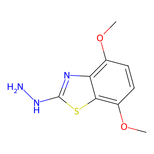 2-Hydrazino-4,7-dimethoxy-1,3-benzothiazole structure