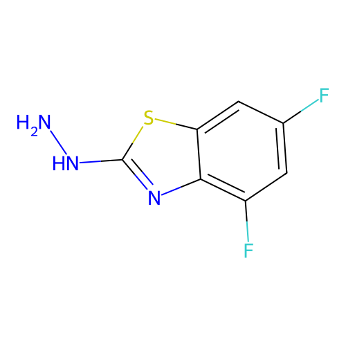 4,6-Difluoro-2-hydrazino-1,3-benzothiazole structure
