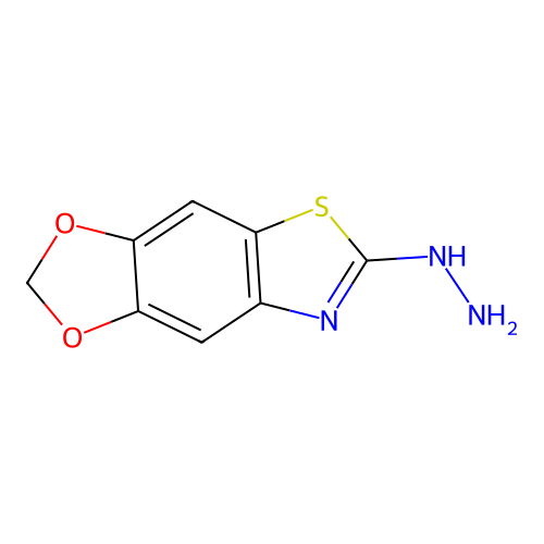 6-Hydrazino[1,3]dioxolo[4,5-f][1,3]benzothiazole structure