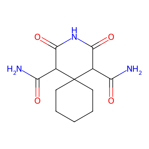 3-Azaspiro[5.5]undecane-1,5-dicarboxamide, 2,4-dioxo- structure