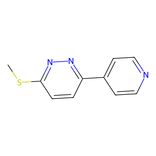 3-Methylsulfanyl-6-pyridin-4-ylpyridazine structure