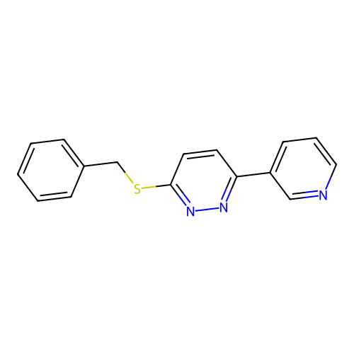 3-Benzylsulfanyl-6-pyridin-3-ylpyridazine structure