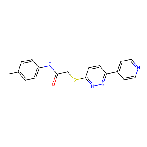 2-((6-(pyridin-4-yl)pyridazin-3-yl)thio)-N-(p-tolyl)acetamide structure