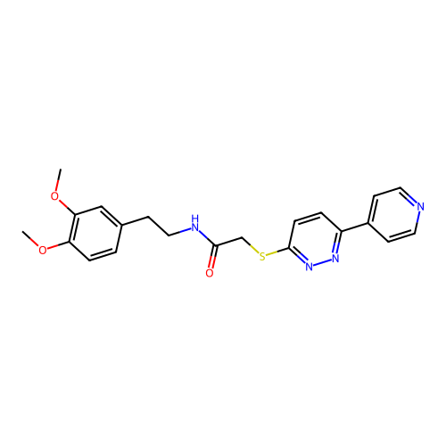 N-(3,4-dimethoxyphenethyl)-2-((6-(pyridin-4-yl)pyridazin-3-yl)thio)acetamide structure