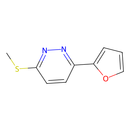 3-(Furan-2-yl)-6-(methylsulfanyl)pyridazine structure
