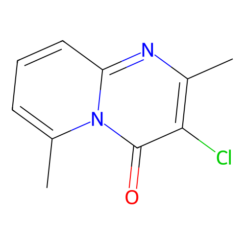 3-chloro-2,6-dimethyl-4H-pyrido[1,2-a]pyrimidin-4-one structure