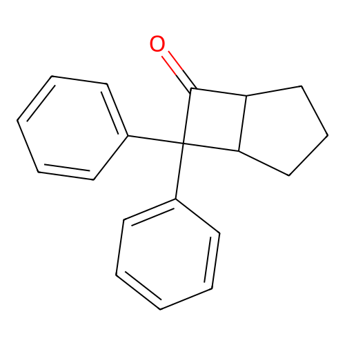 7,7-Diphenylbicyclo[3.2.0]heptan-6-one structure