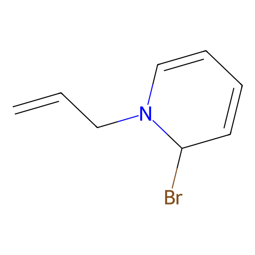 2-bromo-1-prop-2-enyl-2H-pyridine structure
