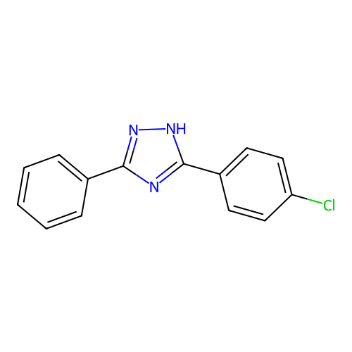 5-(4-chlorophenyl)-3-phenyl-1H-1,2,4-triazole structure