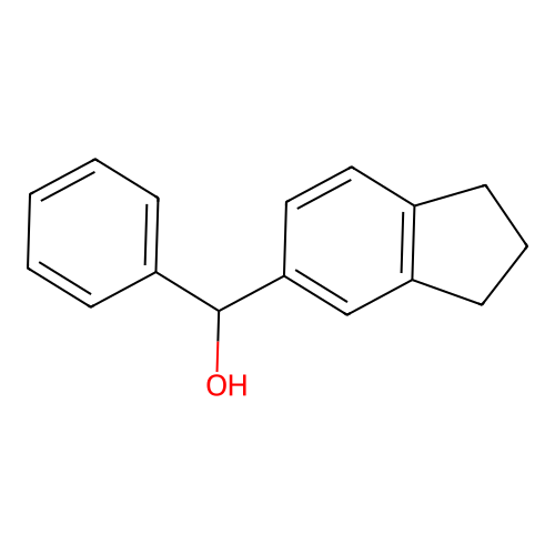 (2,3-dihydro-1H-inden-5-yl)(phenyl)methanol structure