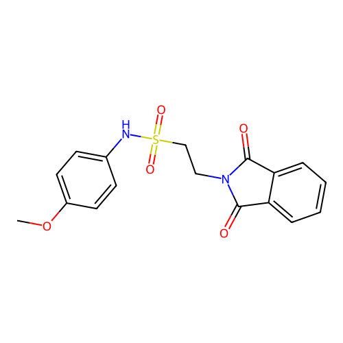 N-[2-[[p-Methoxyphenyl]sulfamoyl]ethyl]phthalimide structure